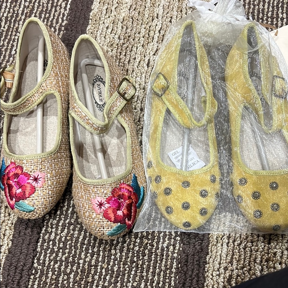 Floral Embroidered Kids Shoes